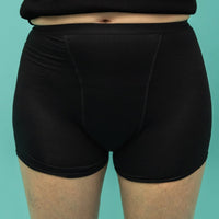 Highly absorbent incontinence boxer shorts for women