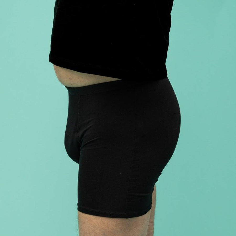 Highly absorbent incontinence boxer shorts for men