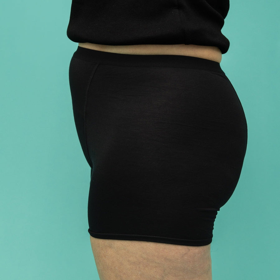Highly absorbent incontinence boxer shorts for women